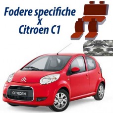 Coprisedili Citroen C1 mimetico chiaro
